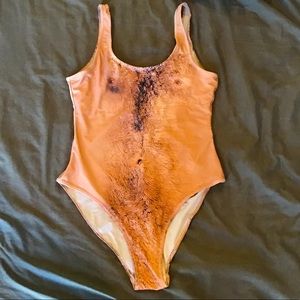 Funny hairy naked man swimsuit! Great gag gift.